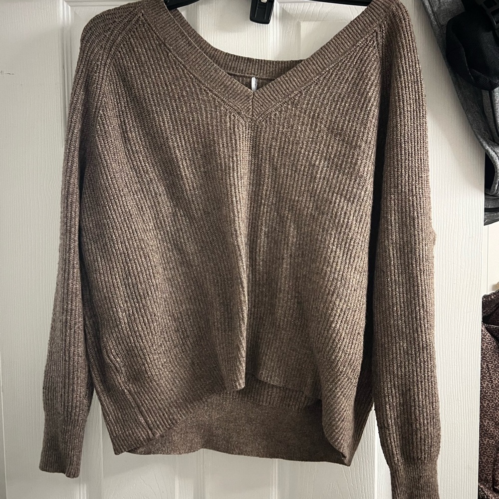 Cozy Brown V-Neck Sweater